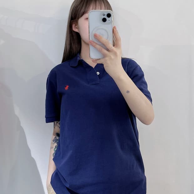 폴로랄프로렌 레드포니 네이비 반팔 카라티