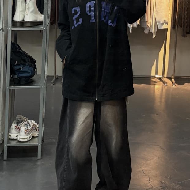 본챔스 블랙워크재킷 A2267