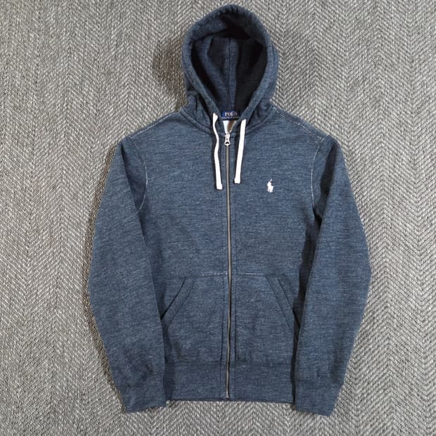 폴로 랄프로렌 인디고 워싱 후드집업
