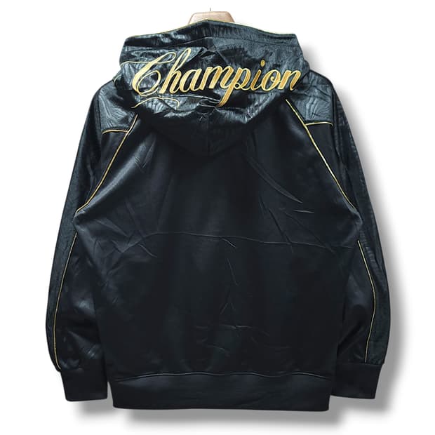[L] 챔피온 블랙&골드 JPN 후드집업