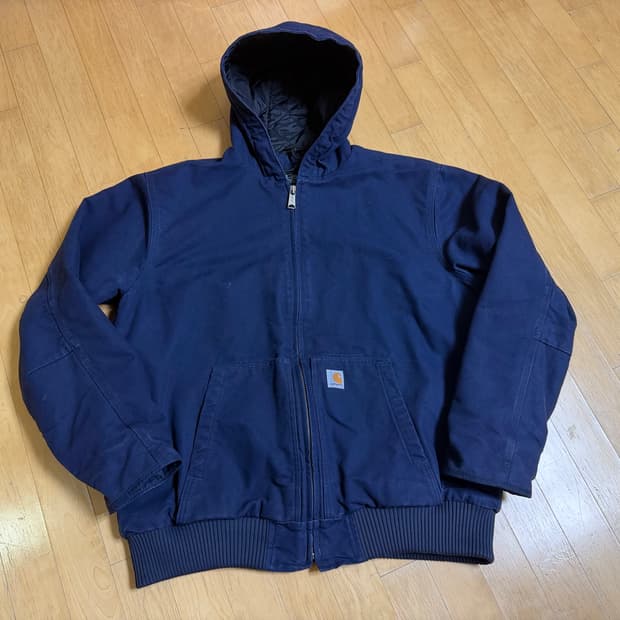 [칼하트] 104050 워시드 덕 인슐레이티드 액티브 자켓 네이비 XL