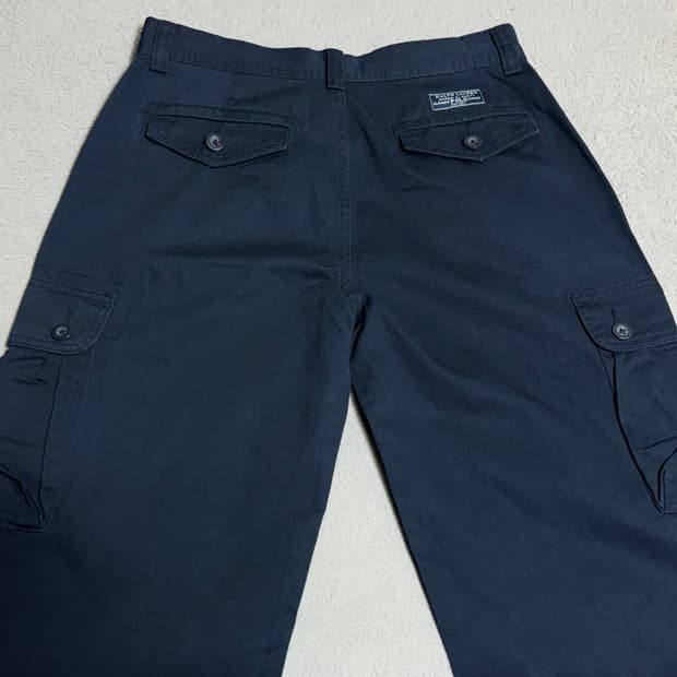 새제품 Polo 폴로 랄프로렌 카펜터 카고 와이드 팬츠 네이비 워크 팬츠