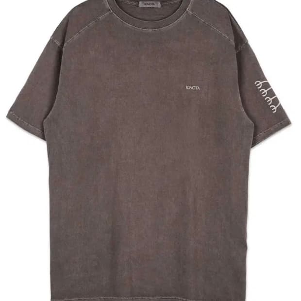 M) 이그노타 코어:9 갈드 숏 슬리브 티셔츠 브라운