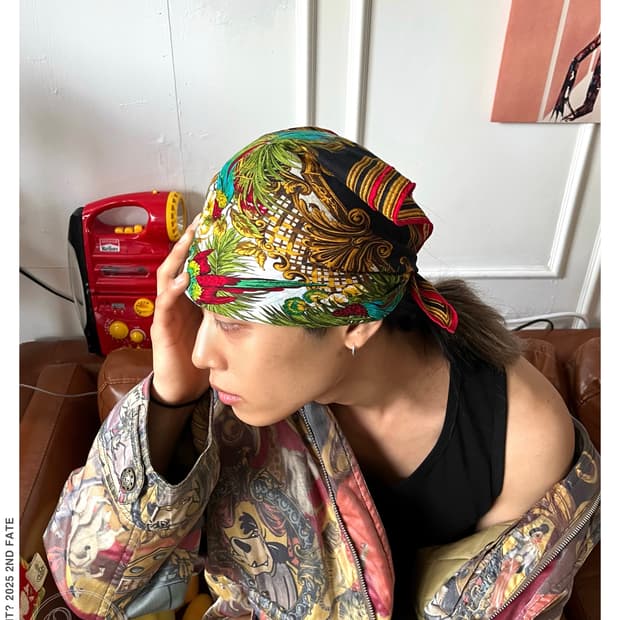 1970-80s GIANFRANCO FERRE Bandana Scarf