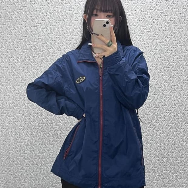 나이키 올드스쿨 레트로 빈티지 바람막이 자켓 M C10598