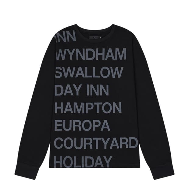 Safarispot Highway Inn LS T-Shirt Black 