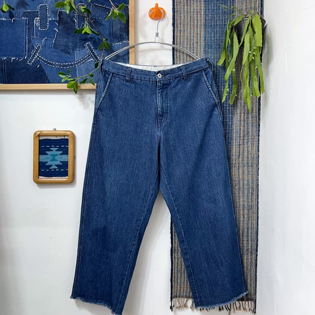 GLOVAL WORK  Cut Off Denim