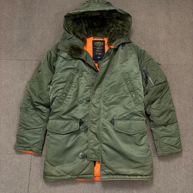 알파인더스트리 n3b 야상파카 xs