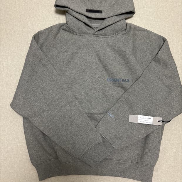 피어오브갓 에센셜 21ss 코어 컬렉션 후드 다크 헤더 오트밀