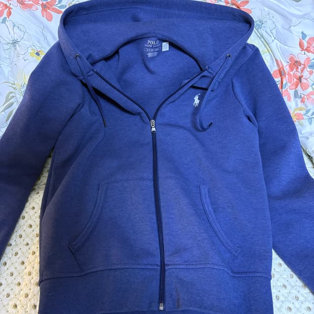 폴로 더블 니트 후드집업