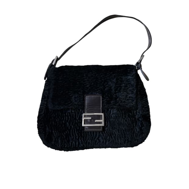 Fendi  s.a.s Faux Fur Baguette Bag