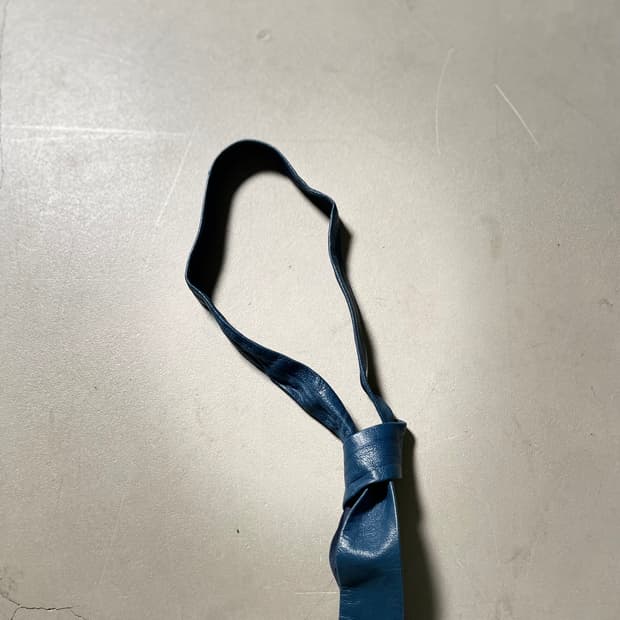 Japan Vintage Leather Tie