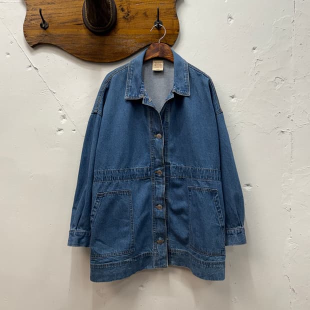 F) OUTDOOR Denim Waist-String Safari Jac