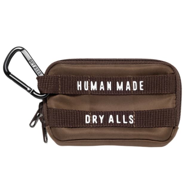 휴먼 메이드 밀리터리 카드 케이스 브라운 동전 지갑 파우치 키링