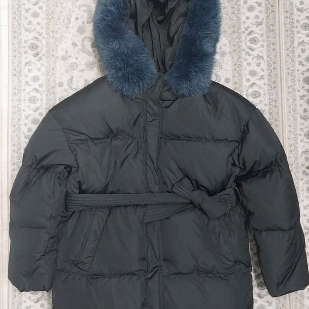 DECO 폭스 퍼 후드 패딩 S ( 66반까지) (털만탈부착가능)