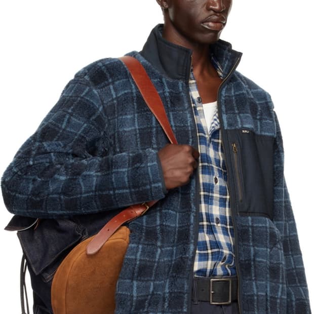 L)RRL 더블알엘 플래드 울 블렌드 플리스 자켓