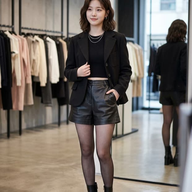 칼라거펠트 파리(KARL LAGERFELD) 블랙 울 혼방 자켓