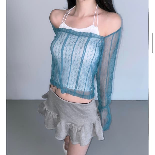 디에어타운 evelyn square lace top(4color) 
