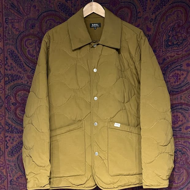 a.p.c 구스다운 퀄팅 자켓 