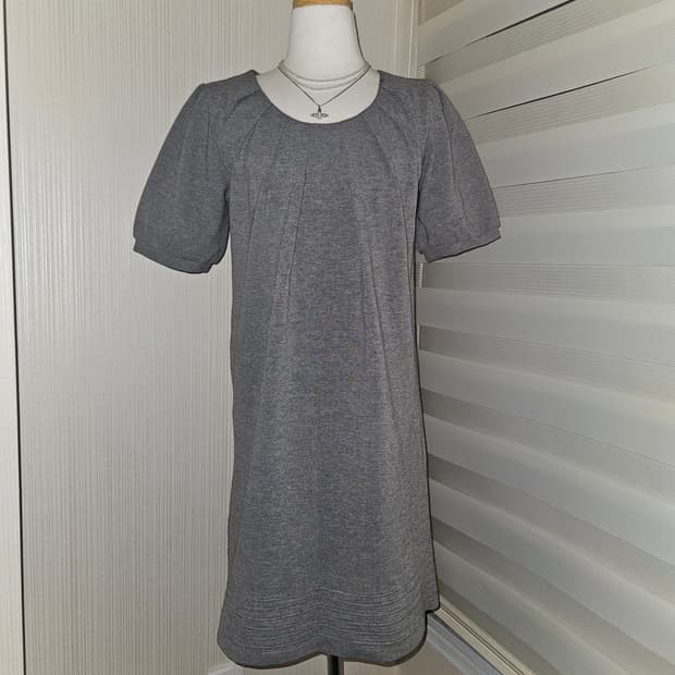 suffuse 그레이 히메 공겜여주 퍼프 원피스