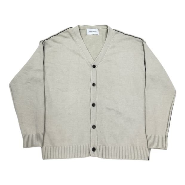 토니웩 스티치 울 캐시미어 김요한 가디건 L