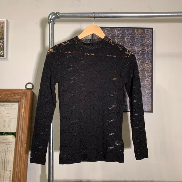 레이빔즈 플라워 시스루 롱슬리브