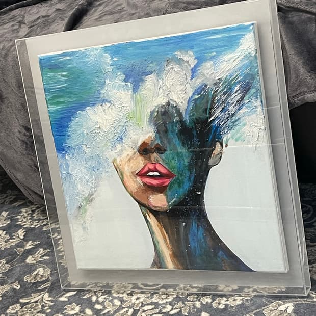 인물화 추상 회화작품 그림 유화