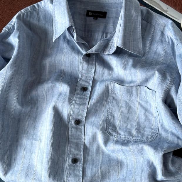 Design jacquard fabric point H/S shirt