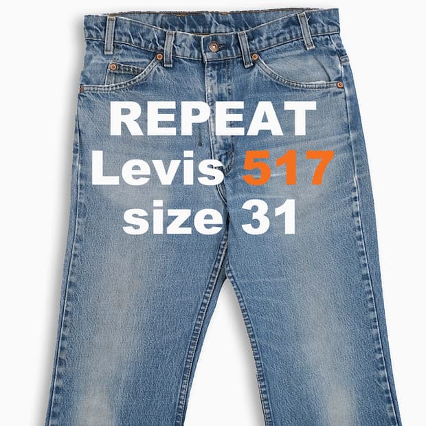 리바이스 517 오렌지탭 90s USA 31 인치 OR5173379