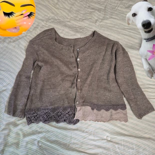 할미룩 모리걸 samansa mos2 가디건