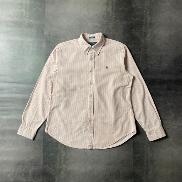 RALPH LAUREN 랄프로렌 빈티지 핑크 스트라이프 코튼셔츠