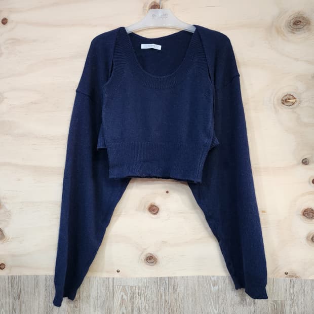 634) husbee 나시 가디건 셋업