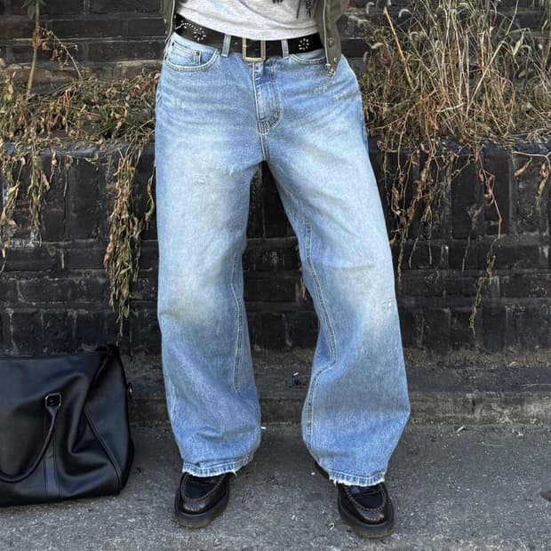 핀던 커드 빈티지 오일 데님 팬츠