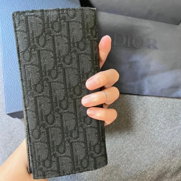 디올 오블리크 남성 장지갑