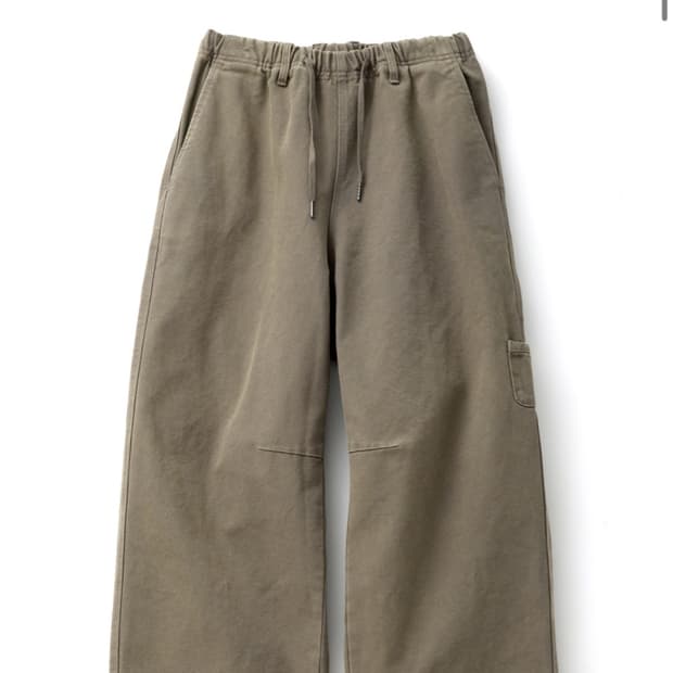 Over Duck Pants Washed Beige
