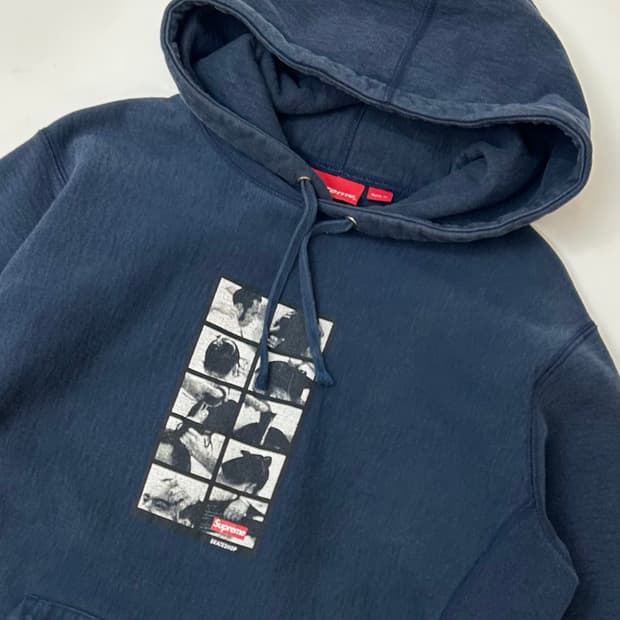 슈프림 16FW 스모 네이비 후드티