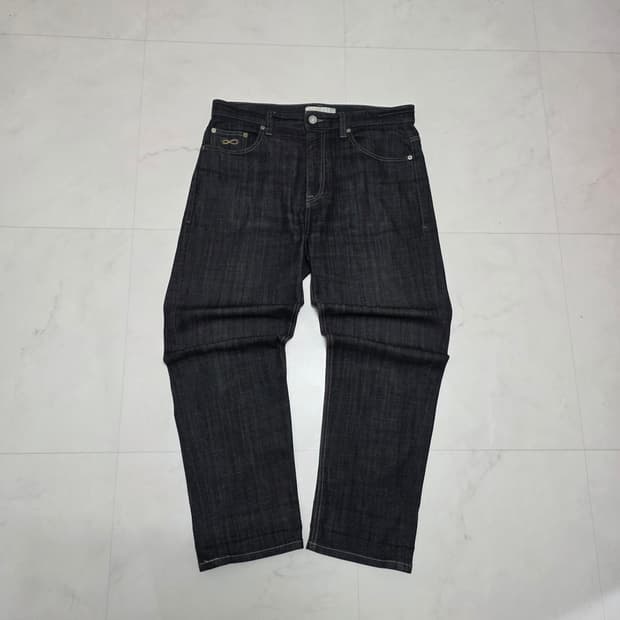 34) 플랙진 스티즈 진청 데님팬츠