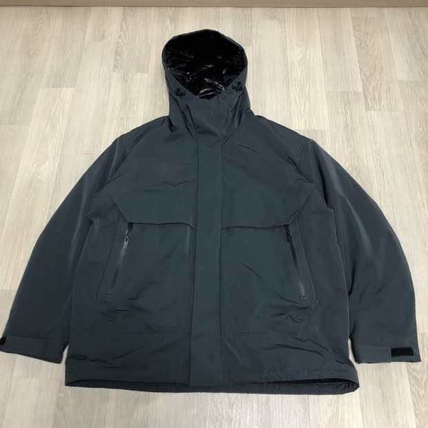 (XL) 유니클로 X 질샌더 +J 하이브리드 다운 오버사이즈 파카 그린