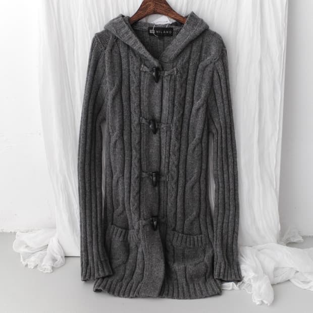 duffle hood cardigun 