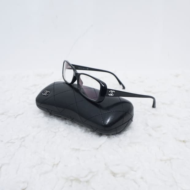 CHANEL CC logo square eyeglasses