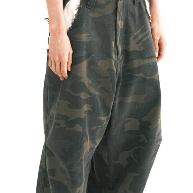 샵페어리 cut-off cotton maxi pants 