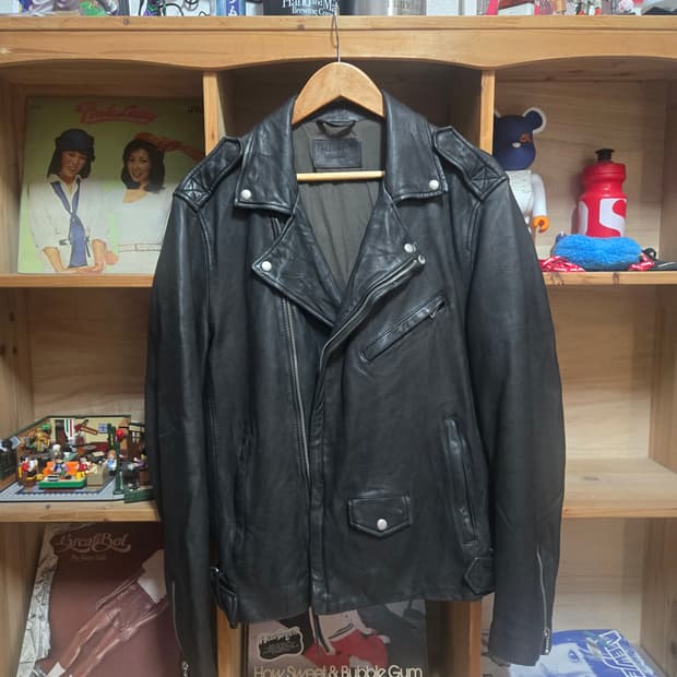 올세인츠 바이커 양가죽 자켓 M 100-105