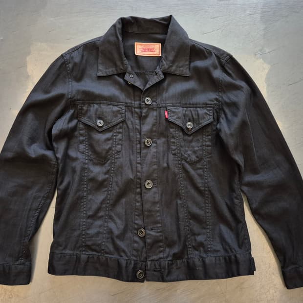 00s 리바이스 린넨 트러커 자켓