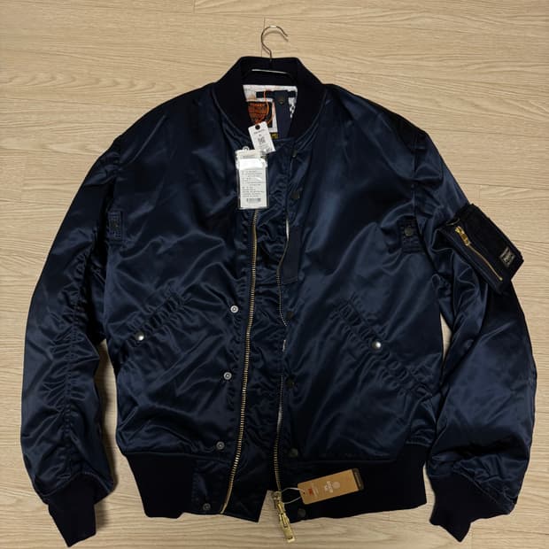 포터 x 버즈릭슨 콜라보 ma-1 navy (M사이즈)