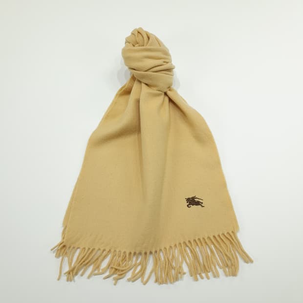 MX217 버버리 카멜머스타드 캐시미어 목도리 머플러