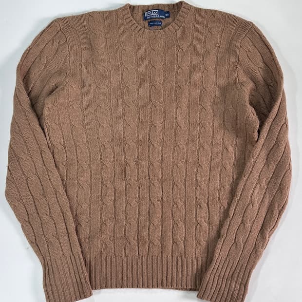 폴로 랄프로렌 카멜헤어 울 케이블 니트 (va.103)