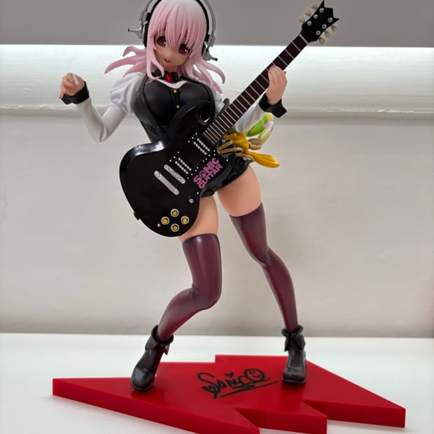 슈퍼소니코 프리미엄 피규어 A상 핑크 미소녀 기타 블랙 반프레스토