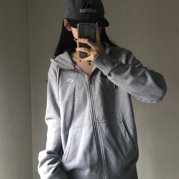 나이키 그레이 슈즈 후드집업