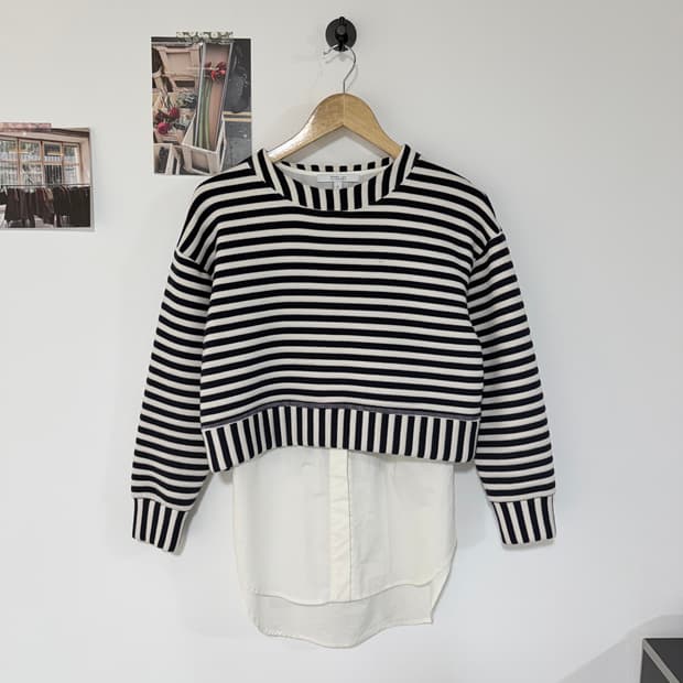 [2] derek lam 10 크로스비 맨투맨 셔츠