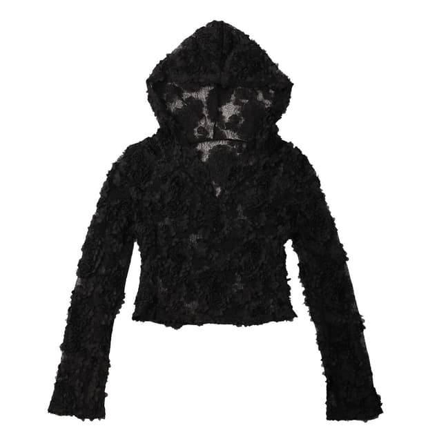 엘프엘프엘프 LACE HOODIE BLOUSE